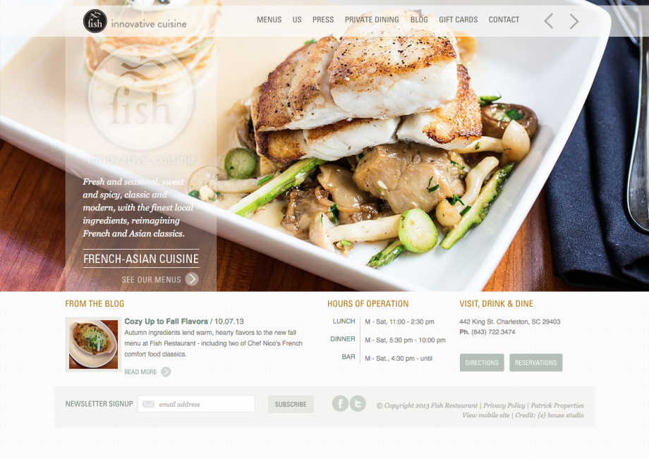 Webdesign Fischrestaurant