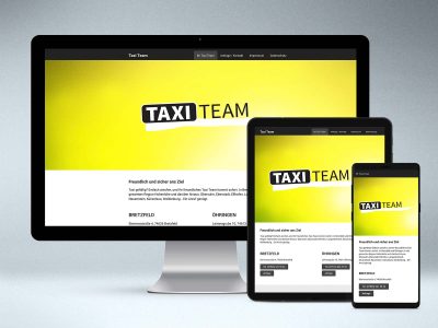 Webdesign von Studio2 für www.taxiteam.info